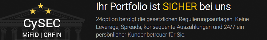 Sicher reguliert durch die CySEC