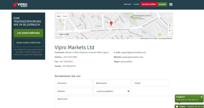 Vipro Markets Testbericht