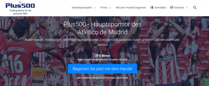 Plus500 Sponsoring