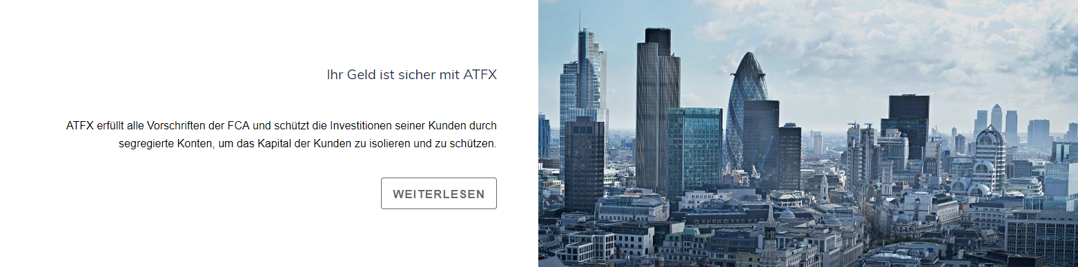 Die Sicherheit bei ATFX