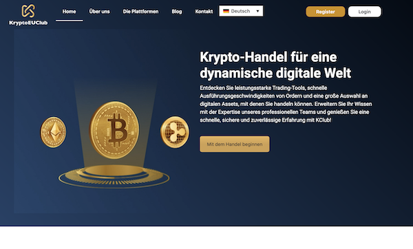Die offizielle Homepage von KryptoEUClub