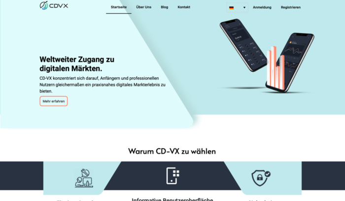 Die offizielle Homepage von CD-VX